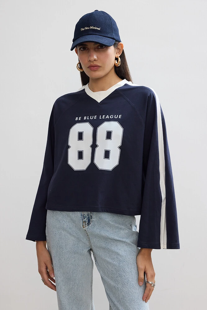 LACİVERT FUTBOL T-SHIRT