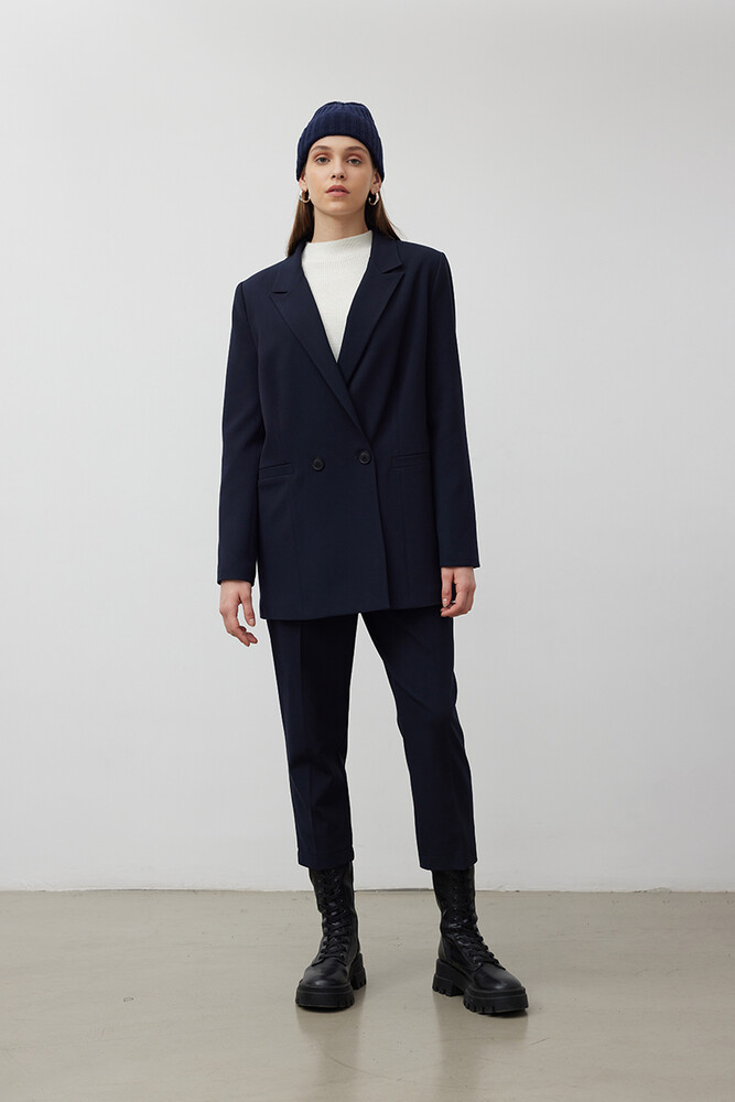 BE BLUE - LACİVERT KLASİK BLAZER