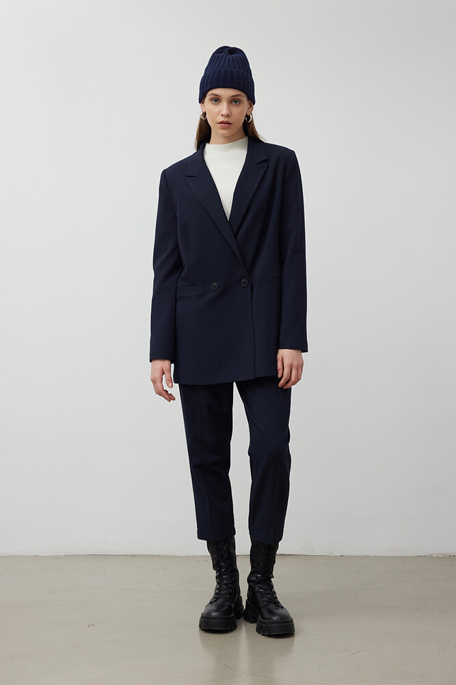 BE BLUE - LACİVERT KLASİK BLAZER