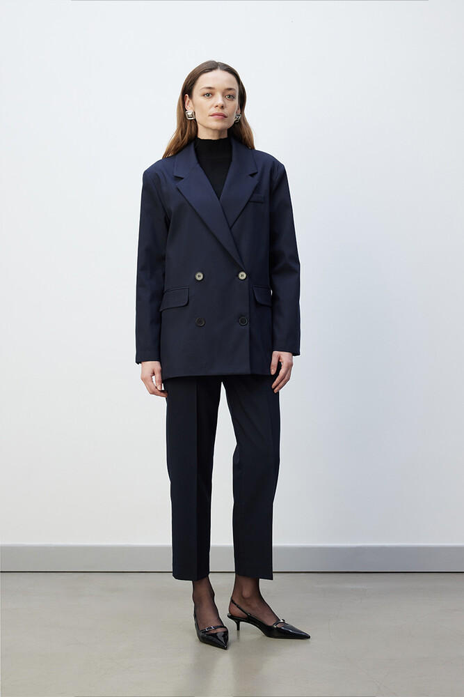 BE BLUE - LACİVERT KLASİK KESİM PANTOLON