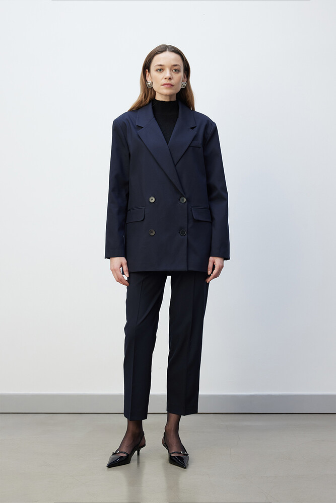 BE BLUE - LACİVERT KLASİK KESİM PANTOLON