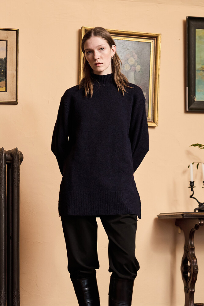 BE BLUE - LACİVERT SOFT KAZAK