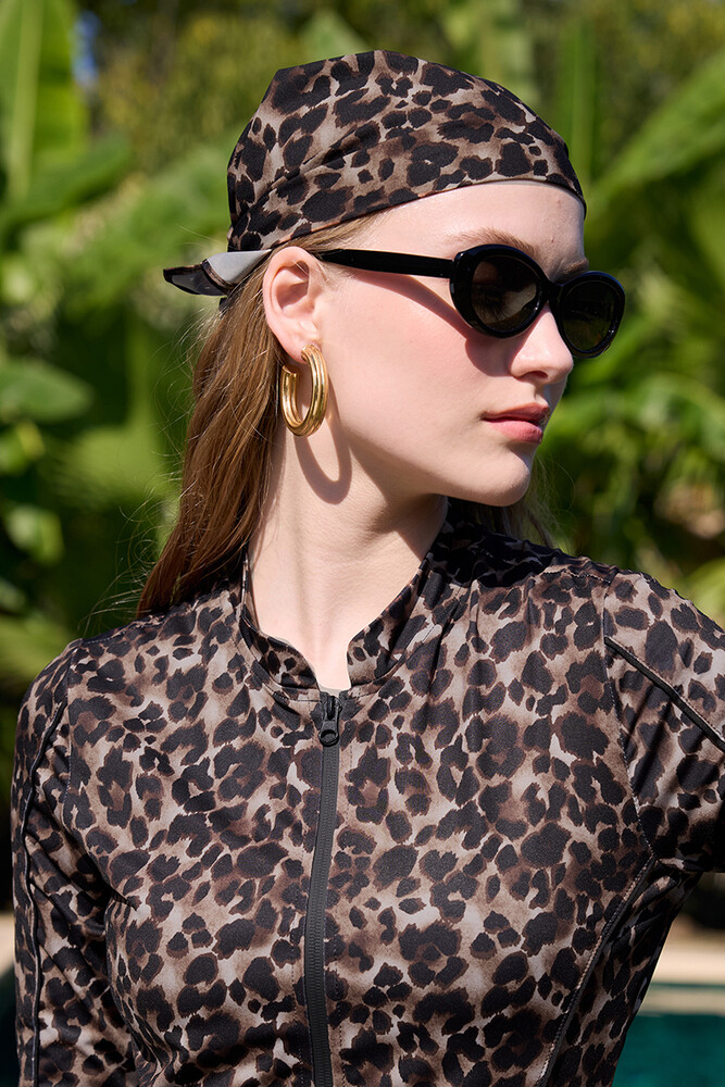 BE BLUE - LEOPAR DESENLİ BANDANA