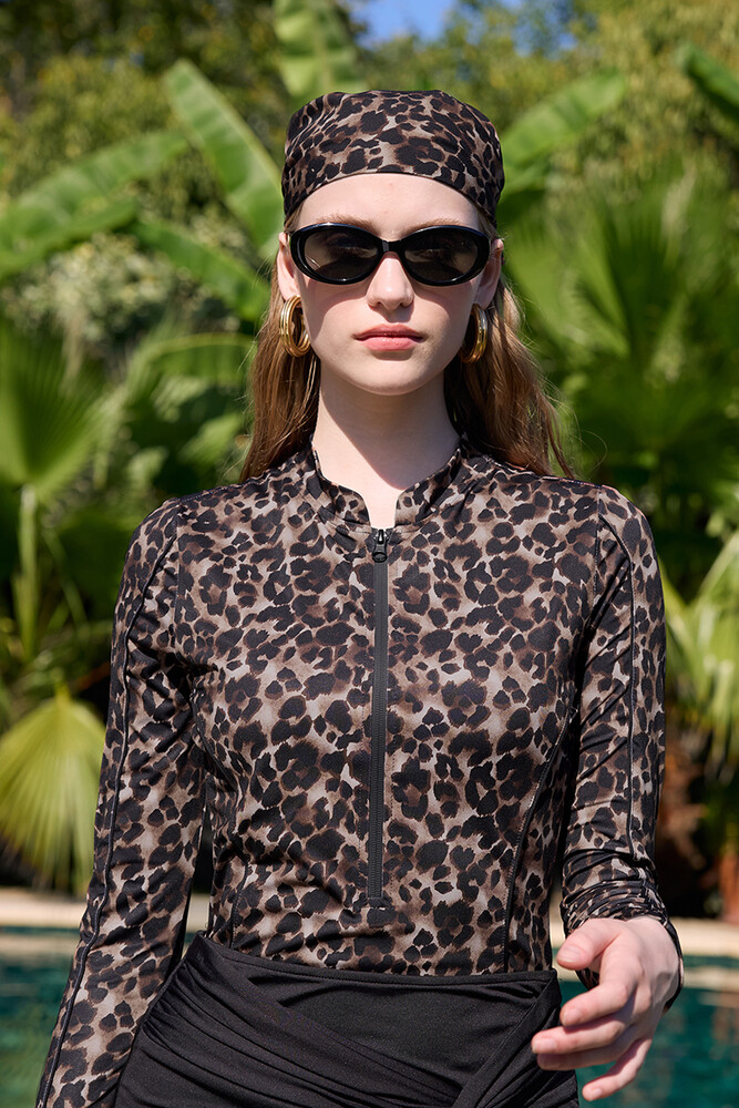 BE BLUE - LEOPAR DESENLİ BANDANA