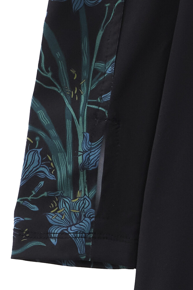 BE BLUE - LİLYUM DESENLİ SURF MAYO ELBİSE