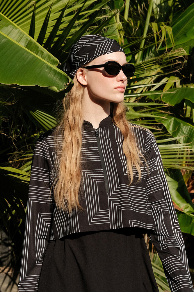 BE BLUE - MİNİMAL DESENLİ BANDANA