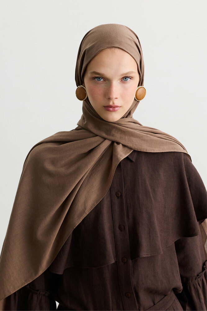 BE BLUE - MOCHA SOFT VUAL ŞAL