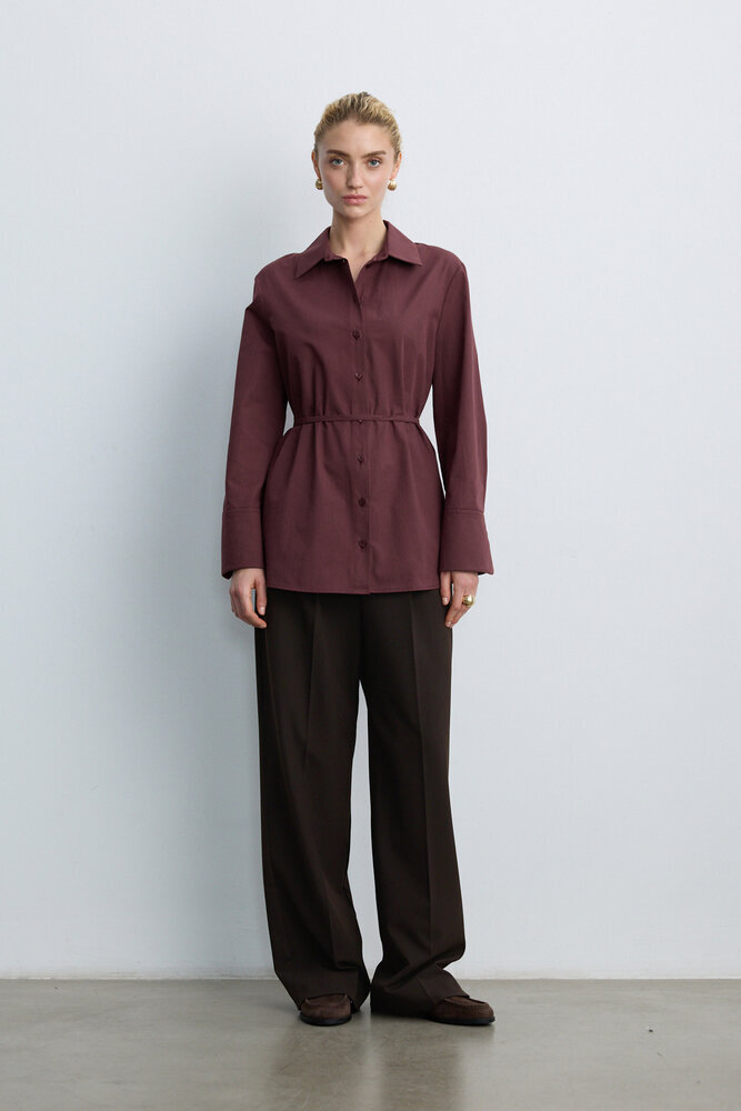 BE BLUE - MÜRDÜM BAĞLAMA DETAYLI GÖMLEK