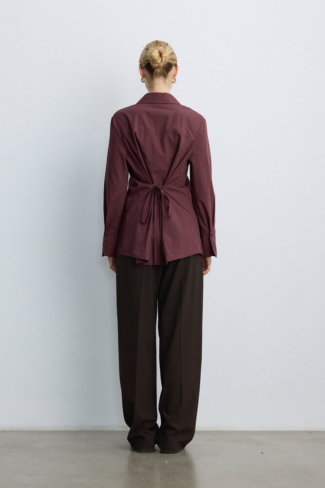 BE BLUE - MÜRDÜM BAĞLAMA DETAYLI GÖMLEK