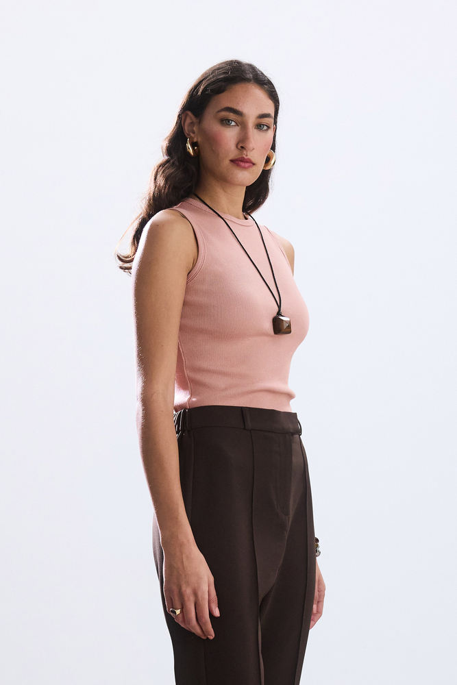 BE BLUE - PEMBE FİTİLLİ ÜST