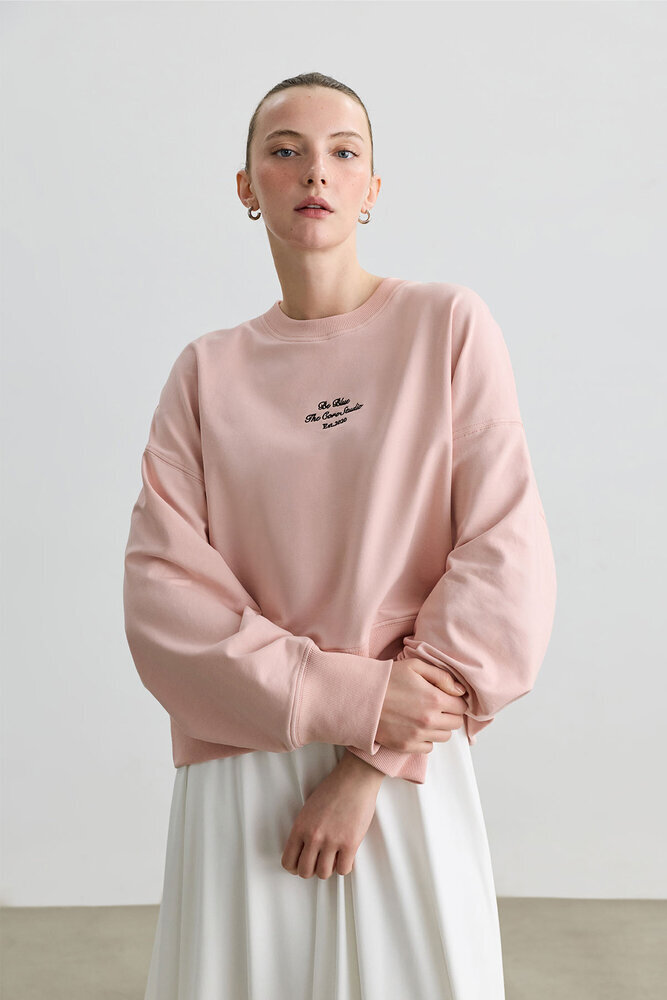 PEMBE OVERSIZE BOXY SWEATSHIRT - Thumbnail
