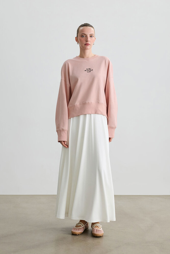 PEMBE OVERSIZE BOXY SWEATSHIRT - Thumbnail