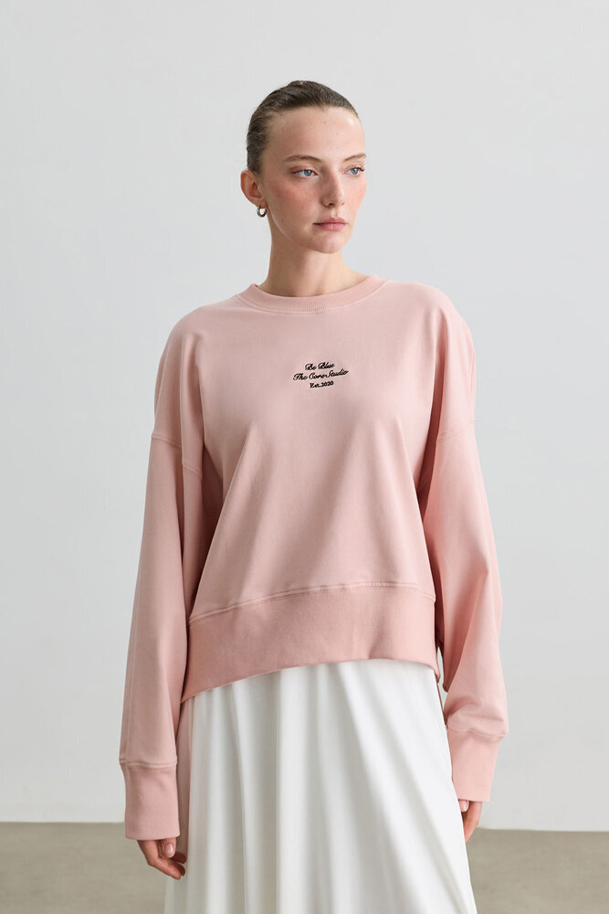 PEMBE OVERSIZE BOXY SWEATSHIRT - Thumbnail