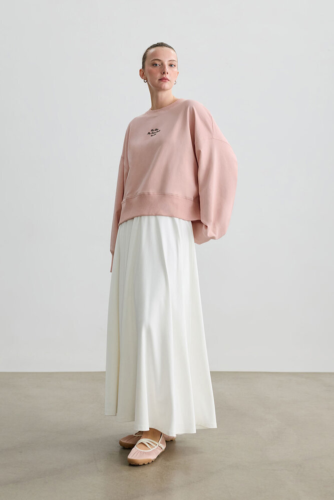 PEMBE OVERSIZE BOXY SWEATSHIRT - Thumbnail