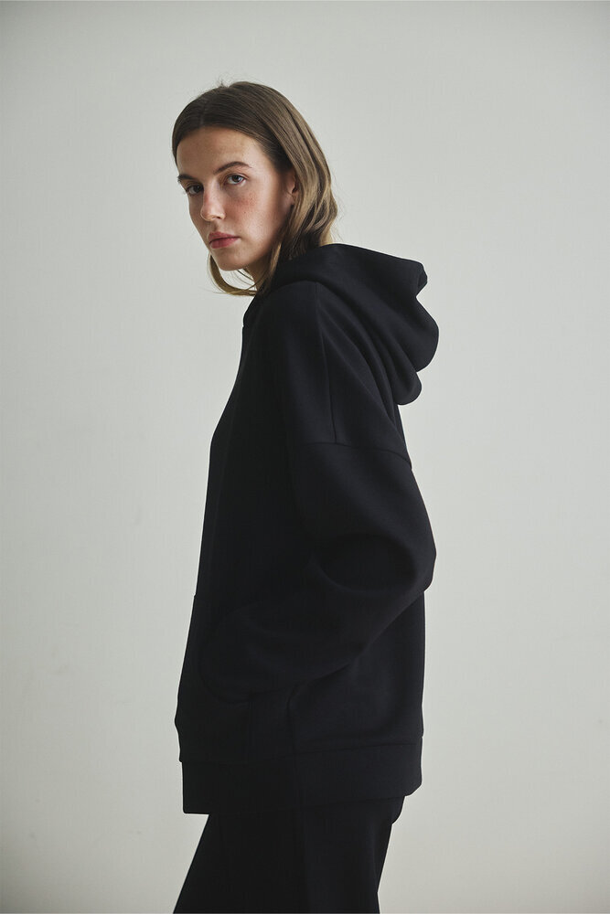 BE BLUE - PREMIUM SİYAH KAPÜŞONLU SWEATSHIRT