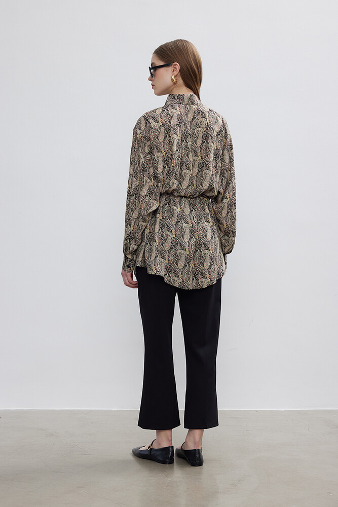 BE BLUE - ŞAL DESENLİ VINTAGE GÖMLEK