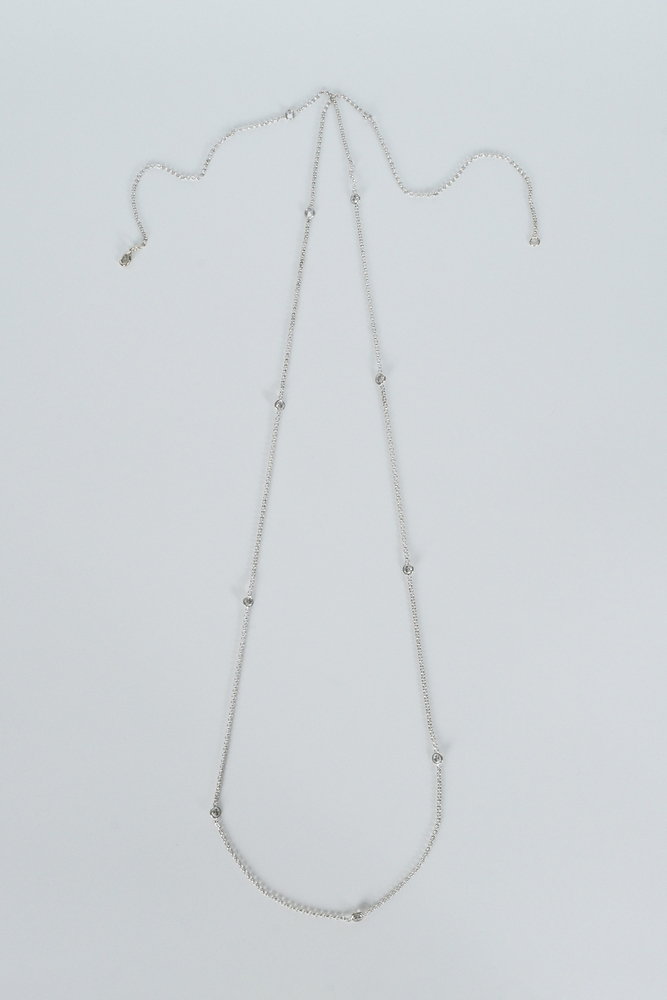 BE BLUE - SILVER TAŞLI ZİNCİR KOLYE