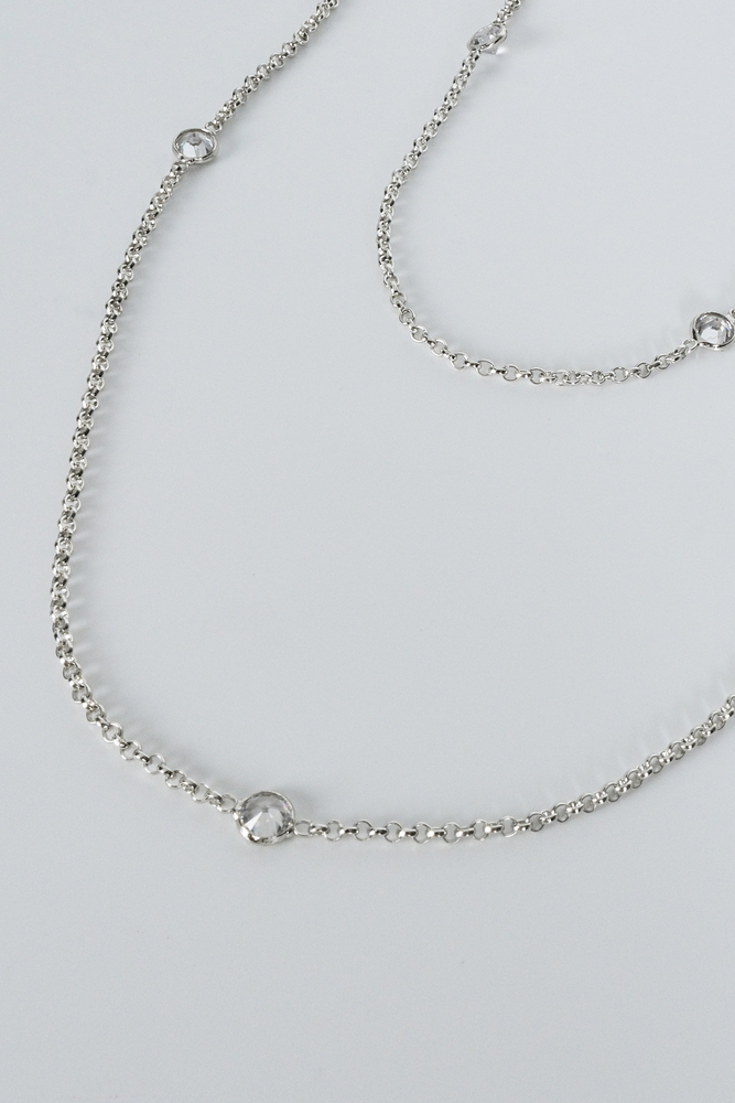 BE BLUE - SILVER TAŞLI ZİNCİR KOLYE
