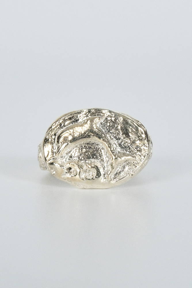 BE BLUE - SILVER YUNUS FİGÜRLÜ YÜZÜK