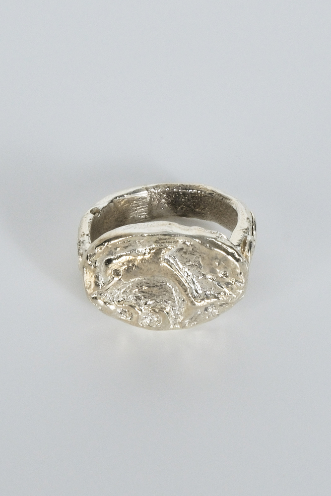 BE BLUE - SILVER YUNUS FİGÜRLÜ YÜZÜK