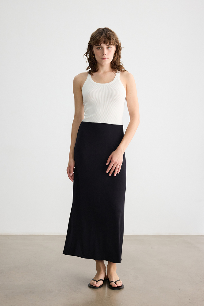 BE BLUE - SİYAH VİSKON ASTAR ETEK