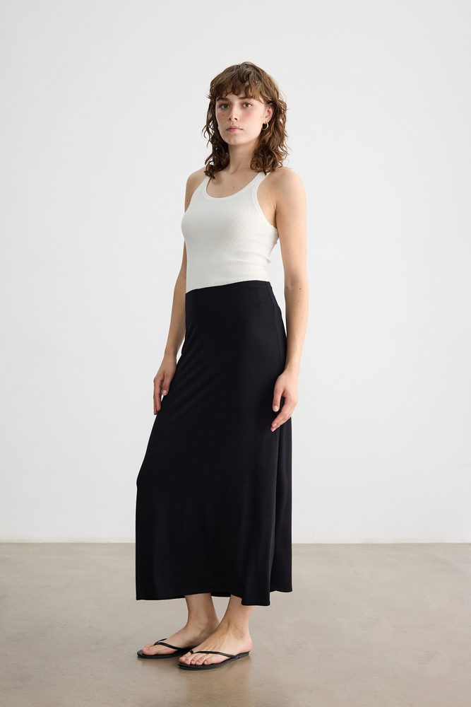 BE BLUE - SİYAH VİSKON ASTAR ETEK