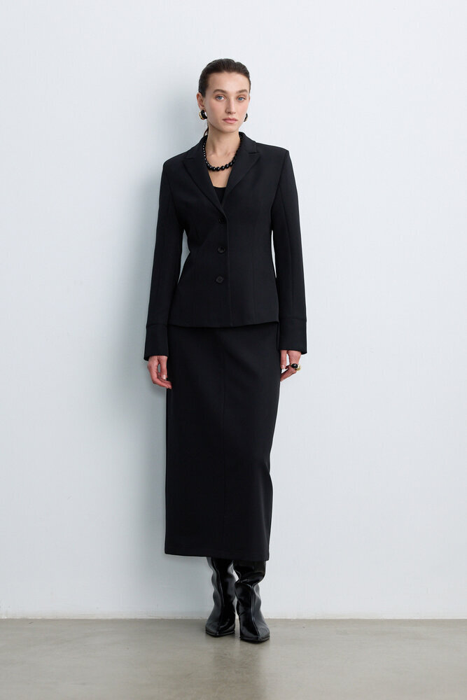 BE BLUE - SİYAH BELE OTURAN BLAZER