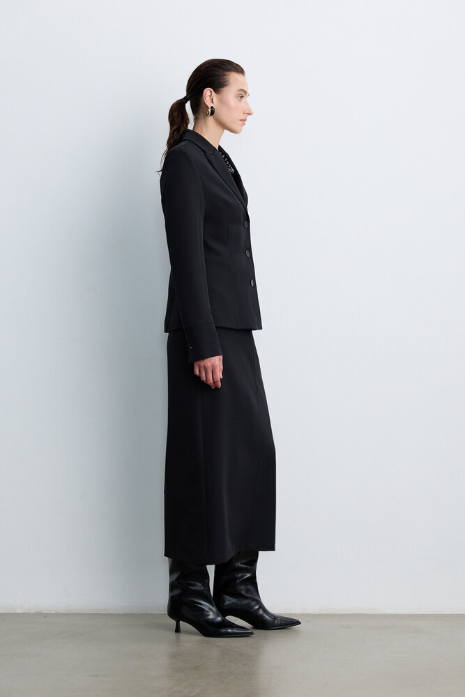 BE BLUE - SİYAH BELE OTURAN BLAZER