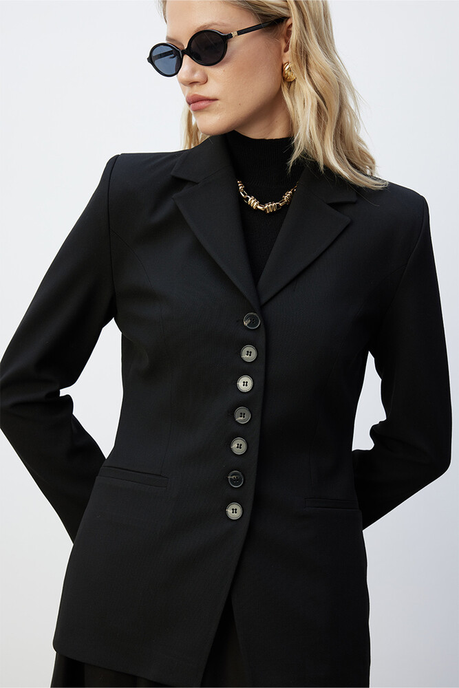 BE BLUE - SİYAH ÇOK DÜĞMELİ BLAZER
