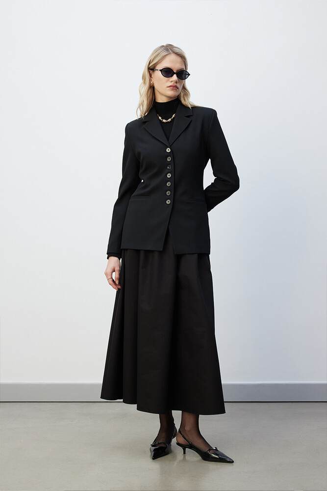 BE BLUE - SİYAH ÇOK DÜĞMELİ BLAZER