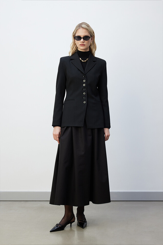 BE BLUE - SİYAH ÇOK DÜĞMELİ BLAZER