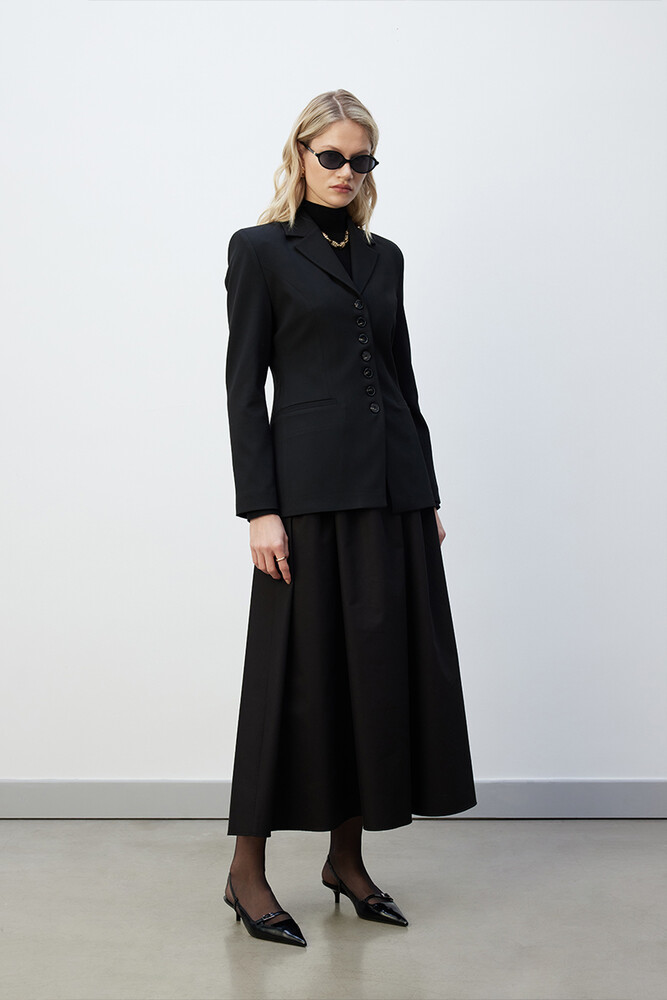 BE BLUE - SİYAH ÇOK DÜĞMELİ BLAZER