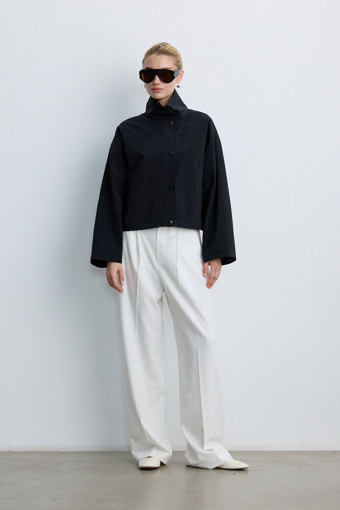 BE BLUE - SİYAH DİK YAKA CEKET