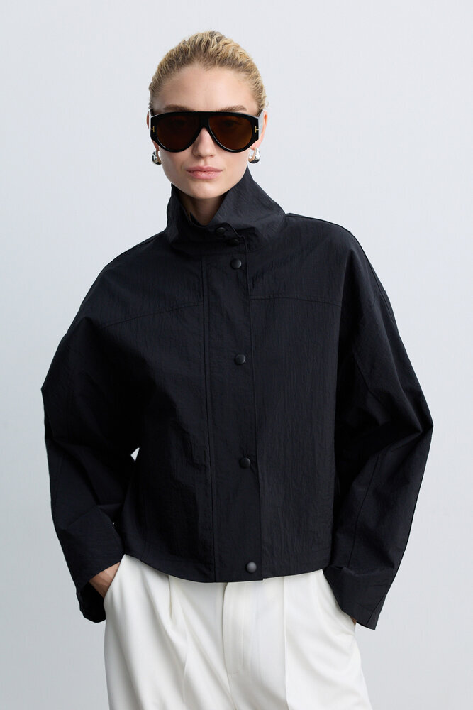 BE BLUE - SİYAH DİK YAKA CEKET