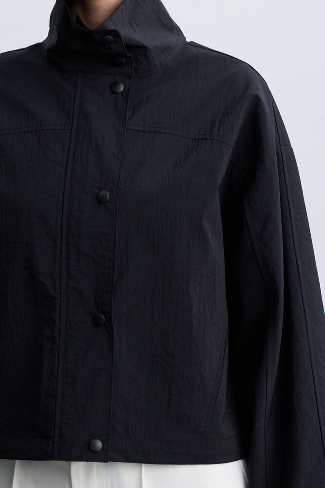 BE BLUE - SİYAH DİK YAKA CEKET