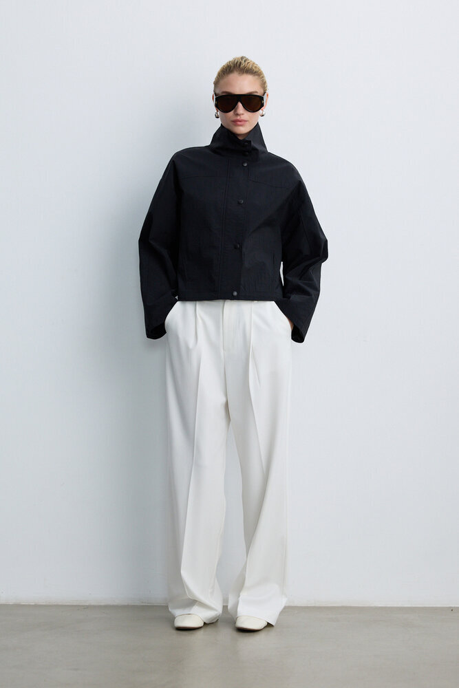 BE BLUE - SİYAH DİK YAKA CEKET