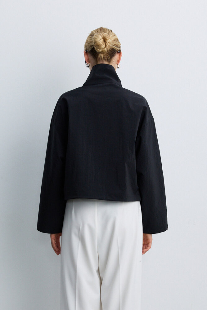 BE BLUE - SİYAH DİK YAKA CEKET