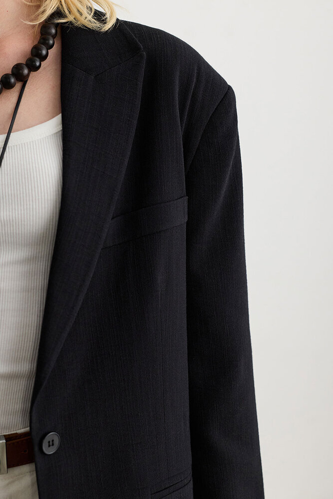 BE BLUE - SİYAH DOKULU BLAZER
