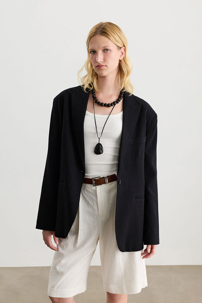 BE BLUE - SİYAH DOKULU BLAZER