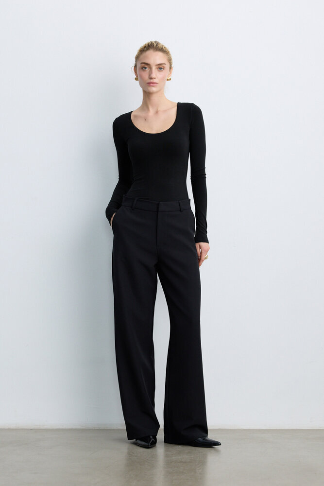 BE BLUE - SİYAH DÜZ KESİM PANTOLON