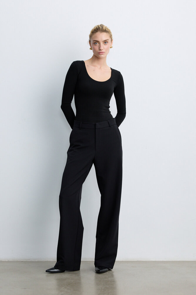 BE BLUE - SİYAH DÜZ KESİM PANTOLON