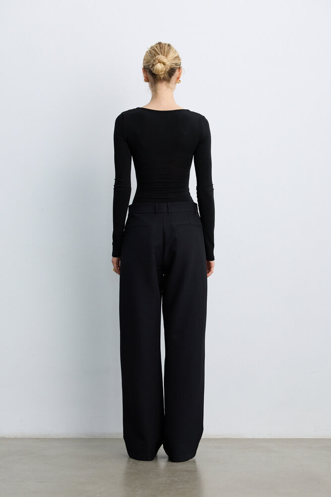 BE BLUE - SİYAH DÜZ KESİM PANTOLON