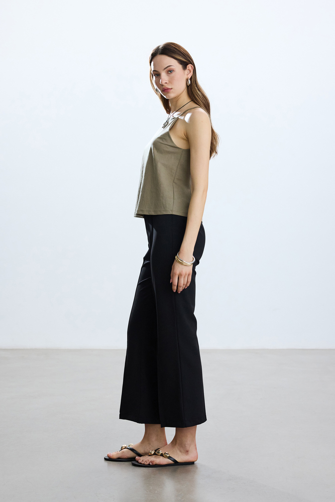 BE BLUE - SİYAH FLARE PANTOLON