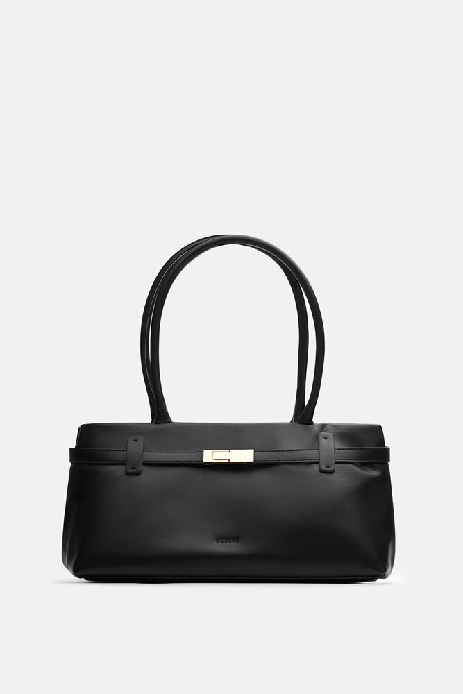 BE BLUE - SİYAH GOLD TOKA DETAYLI OMUZ ÇANTASI