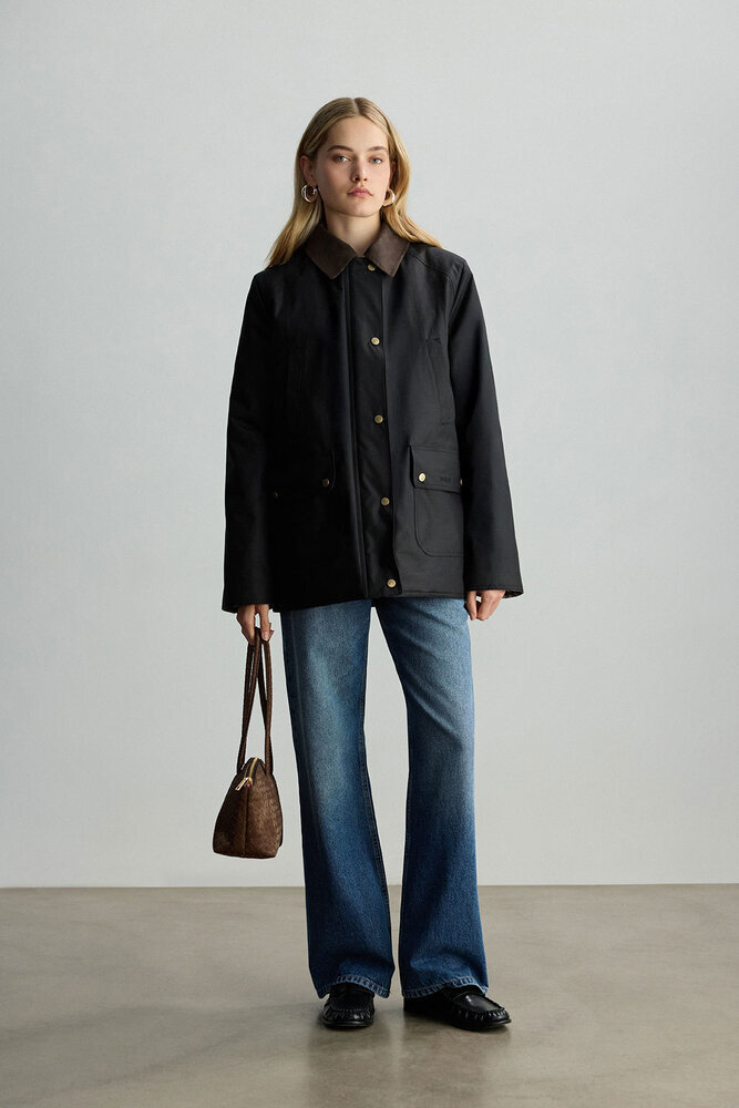 BE BLUE - SİYAH KADİFE YAKALI CEKET