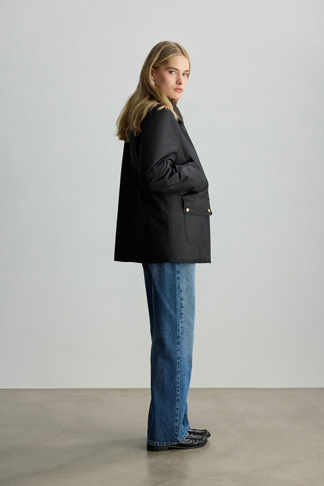 BE BLUE - SİYAH KADİFE YAKALI CEKET