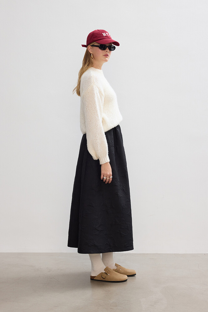 BE BLUE - SİYAH KAPİTONELİ ETEK