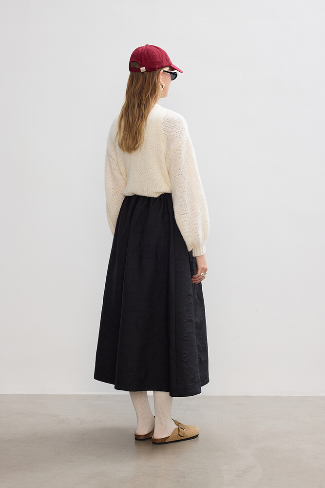 BE BLUE - SİYAH KAPİTONELİ ETEK