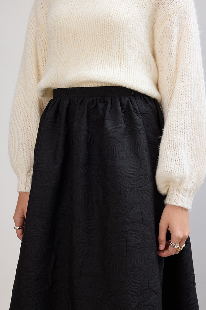 BE BLUE - SİYAH KAPİTONELİ ETEK