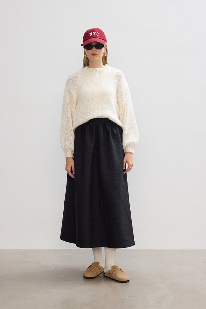 BE BLUE - SİYAH KAPİTONELİ ETEK